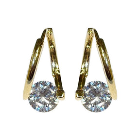 Argola Dourada Ponto de Luz